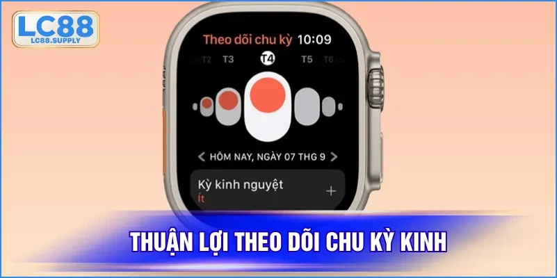 Thuận lợi theo dõi chu kỳ kinh